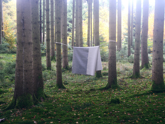 Merino Wolldecke Hellgrau-Natur