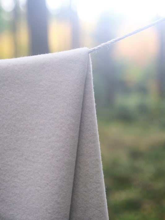 Merino Wolldecke Beige-Natur