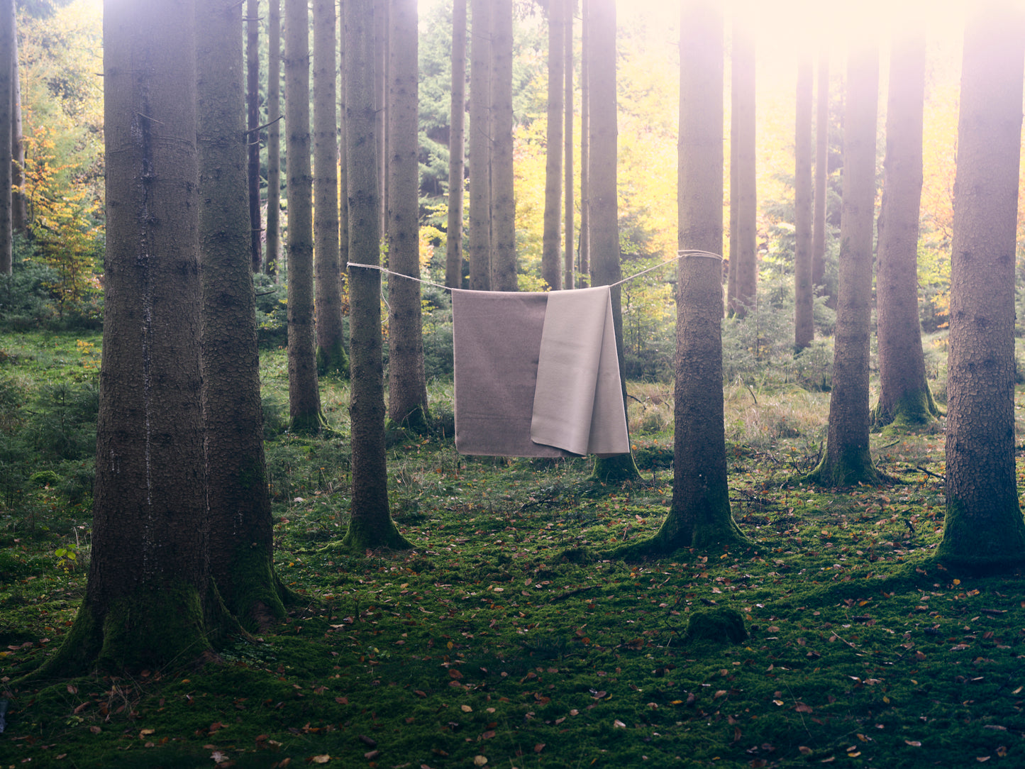 Merino Wolldecke Beige-Natur